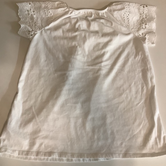 Btween & Cat & Jack Size 14 Girls Striped Top and White Top. Preloved - Picture 9 of 11